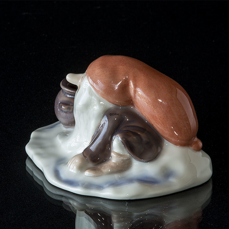 Wichtel mit Kerzen, Wiberg, Royal Copenhagen Weihnachtsfigur Nr. 374