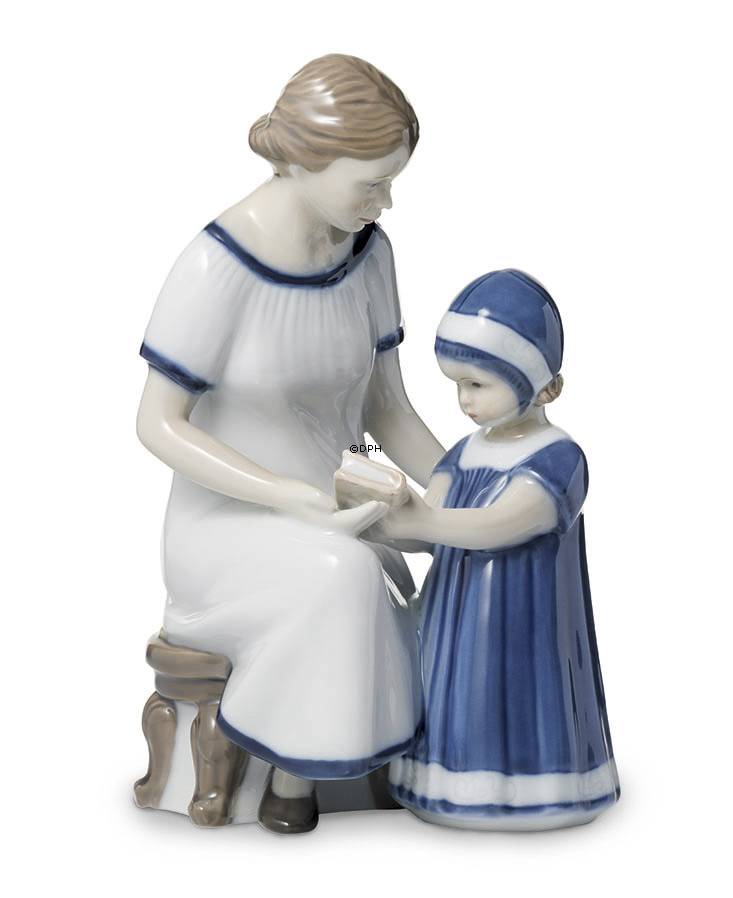 Elsa mit ihrer Mutter, Royal Copenhagen Figur Nr. 668