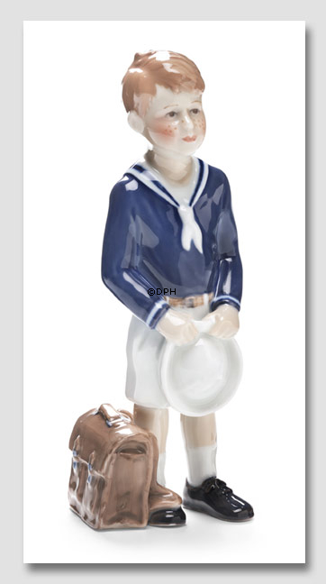 Erster Schultag für Jens Royal Copenhagen Figur Nr. 685