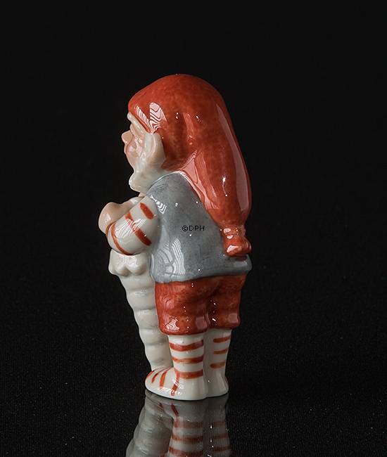 Wichtel mit Kornett, Royal Copenhagen Weihnachtsfigur Nr. 762