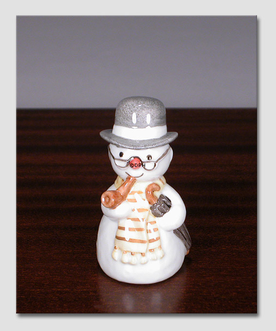 Schneemann, Großvater mit Pfeife, Royal Copenhagen Winter Figur Nr. 766