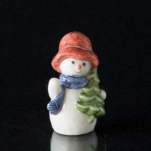 Schneemann Mädchen mit Weihnachtsbaum, Royal Copenhagen Winter-Serie Figur | Nr. 1021772 | Alt. 1021772 | DPH Trading