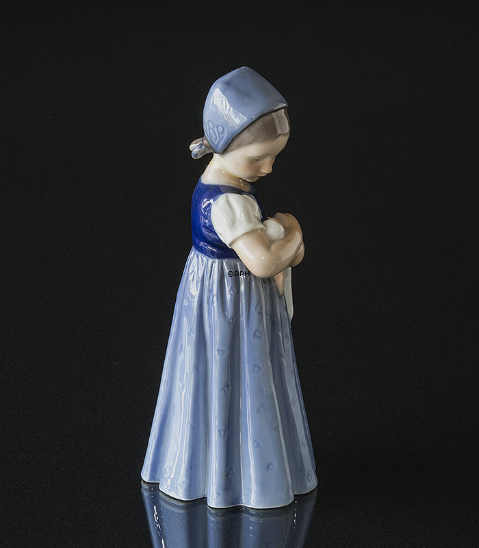 Mary Mädchen im blauen Kleid, Bing & Gröndahl Figur Nr. 2721 oder 561