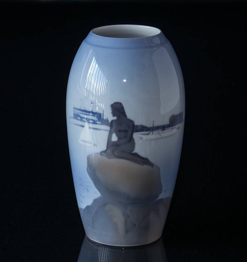 Vase mit der kleinen Meerjungfrau, Royal Copenhagen Nr. 1302-6252 or 342