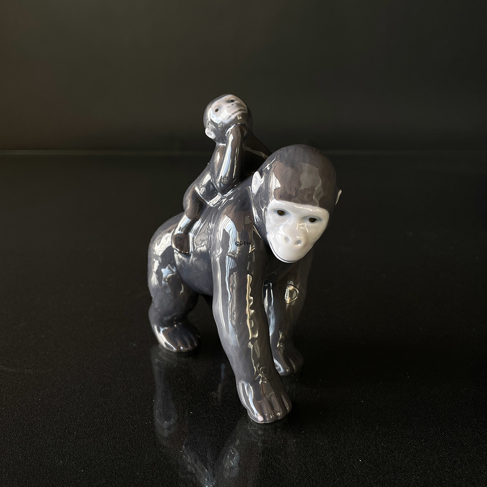 Royal Copenhagen Jahresfigur 2023, Gorilla mit Baby