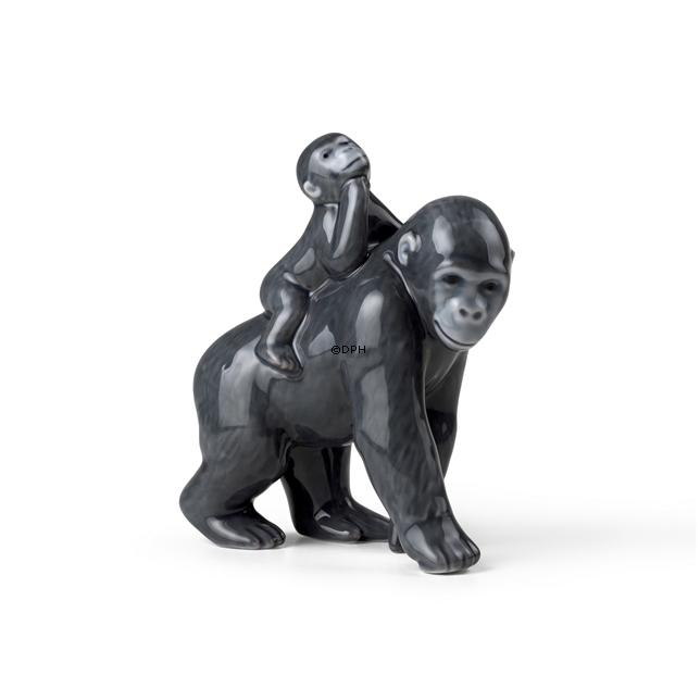 Royal Copenhagen Jahresfigur 2023, Gorilla mit Baby