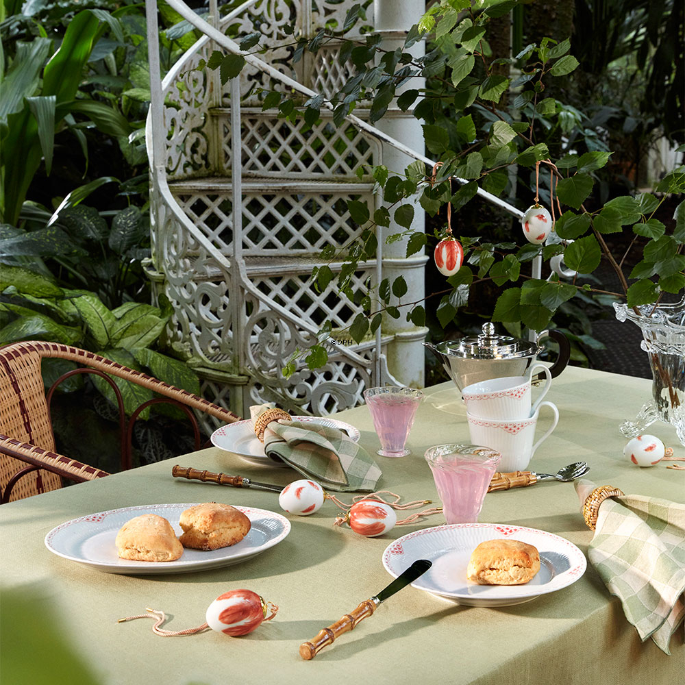 Osterei mit Große Rotschwanzfedern, Royal Copenhagen Oster 2025