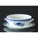 Royal Copenhagen/Aluminia Tranquebar, blau, Sauciere ohne Deckel