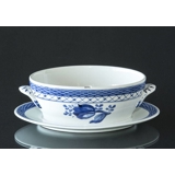 Royal Copenhagen/Aluminia Tranquebar, blau, Sauciere ohne Deckel