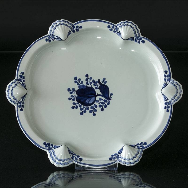 Royal Copenhagen/Aluminia  Tranquebar, Blau, Servierplatte Muscheln Nr. 11/1048