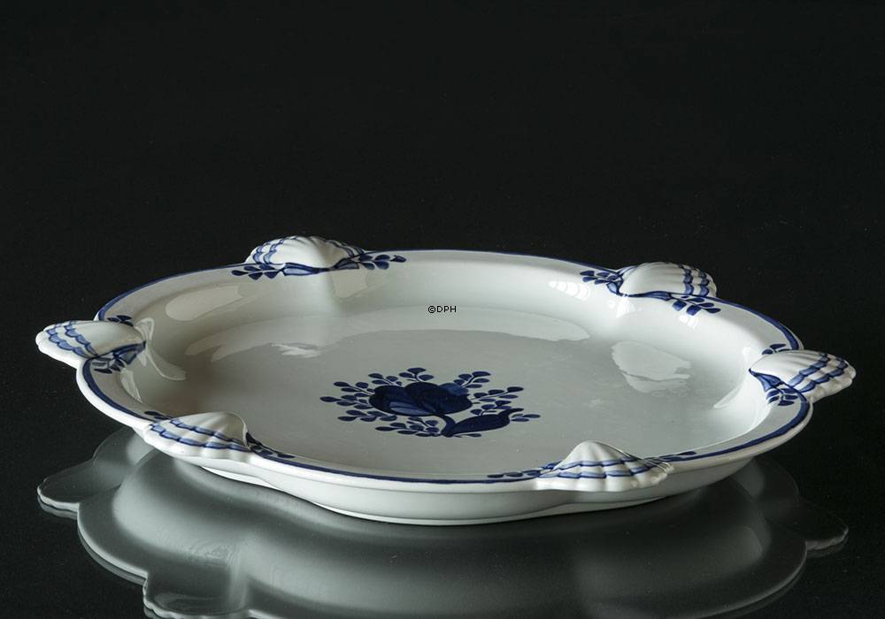 Royal Copenhagen/Aluminia  Tranquebar, Blau, Servierplatte Muscheln Nr. 11/1048