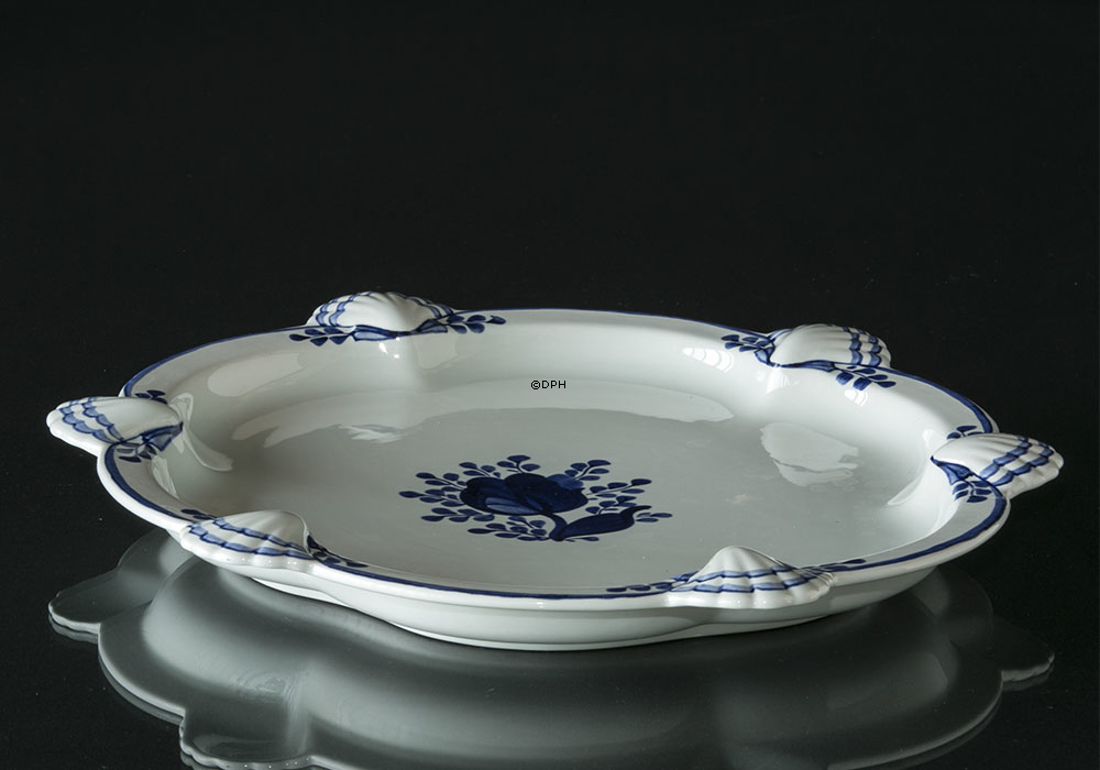 Royal Copenhagen/Aluminia  Tranquebar, Blau, Servierplatte Muscheln Nr. 11/1048