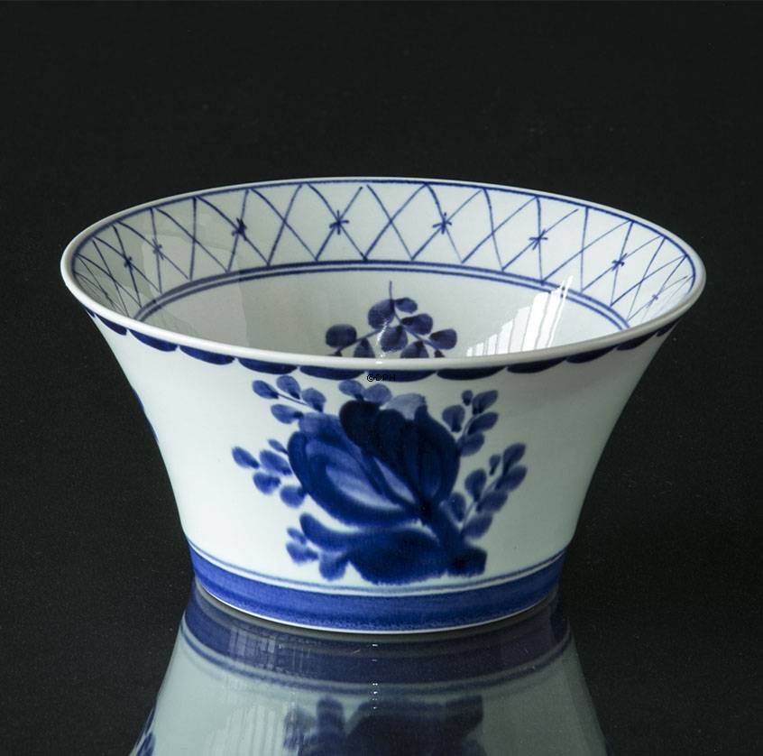 Royal Copenhagen/Aluminia  Tranquebar, blau, Runde Schale Nr- 11/1096