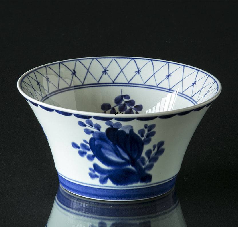 Royal Copenhagen/Aluminia  Tranquebar, blau, Runde Schale Nr- 11/1096