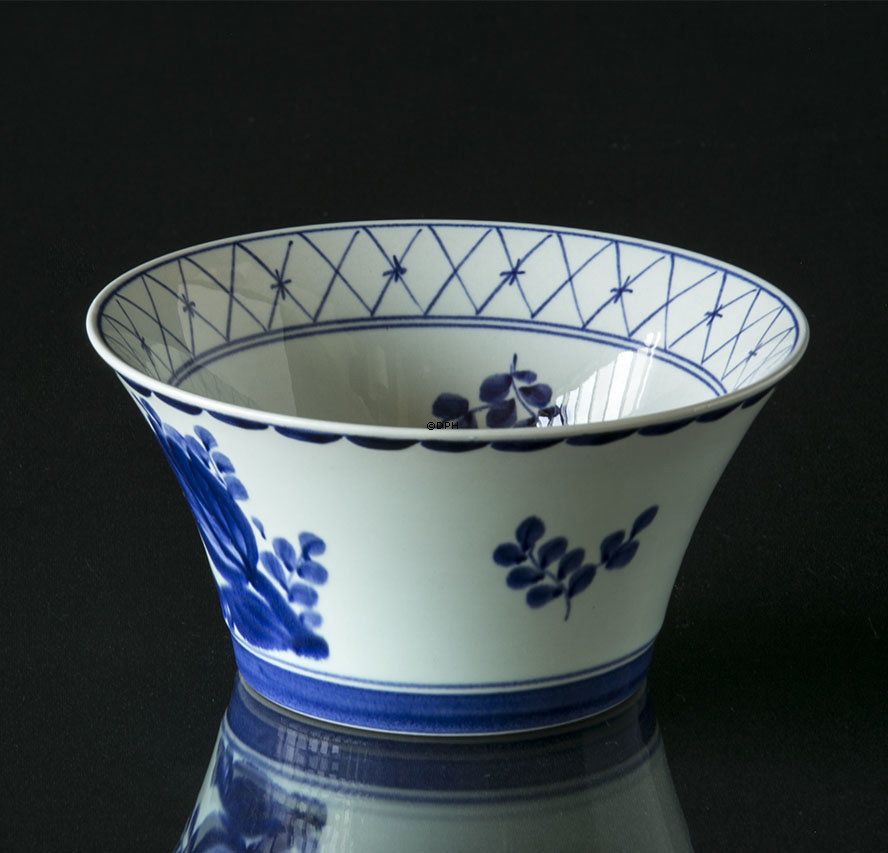 Royal Copenhagen/Aluminia  Tranquebar, blau, Runde Schale Nr- 11/1096