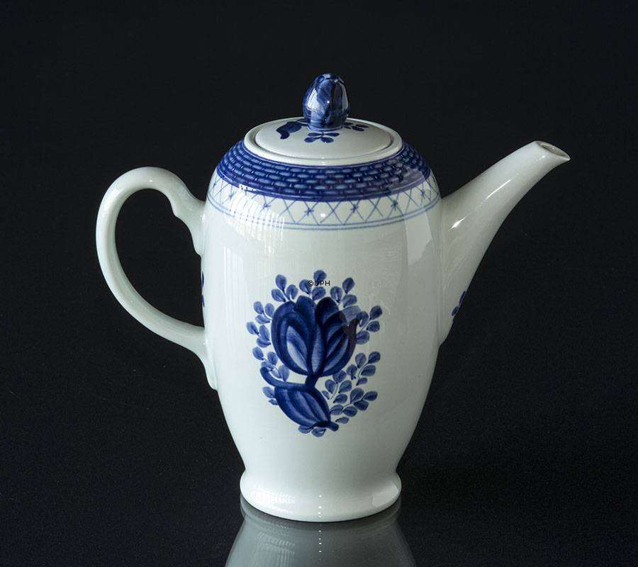 Royal Copenhagen/Aluminia  Tranquebar, blau, Kaffeekanne Nr. 11/1105 oder 128