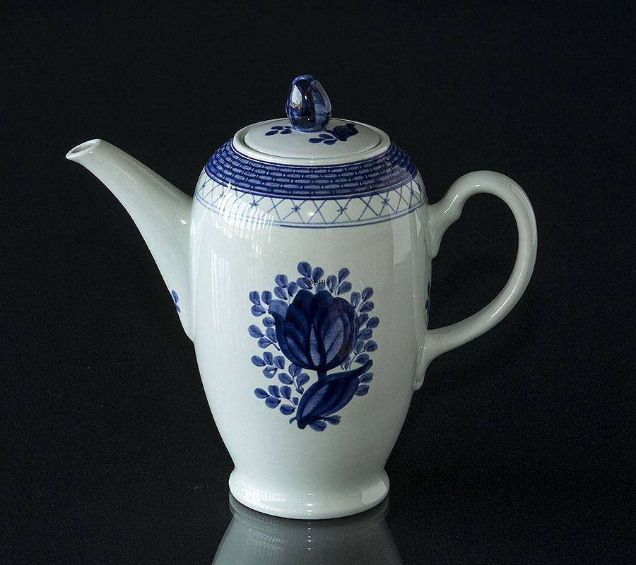 Royal Copenhagen/Aluminia  Tranquebar, blau, Kaffeekanne Nr. 11/1105 oder 128