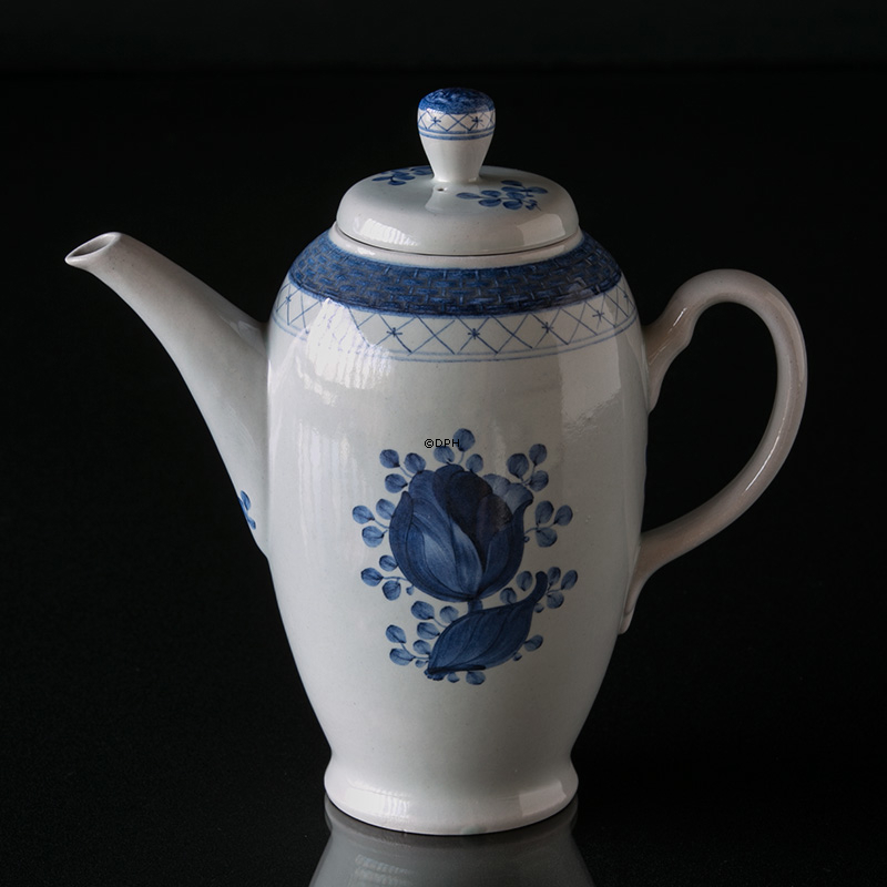 Royal Copenhagen/Aluminia  Tranquebar, blau, Kaffeekanne Nr. 11/1105 oder 128