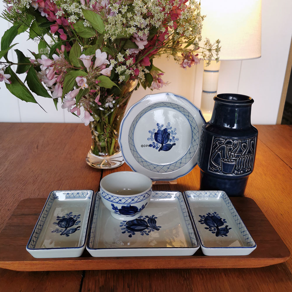 Royal Copenhagen/Aluminia Tranquebar, blau, runde Schale Nr. 11/1120