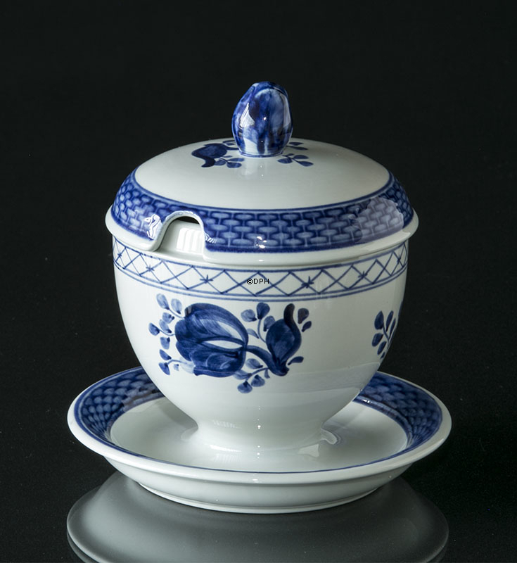 Royal Copenhagen/Aluminia Tranquebar, blau, Marmeladenkrug Nr. 11/1171