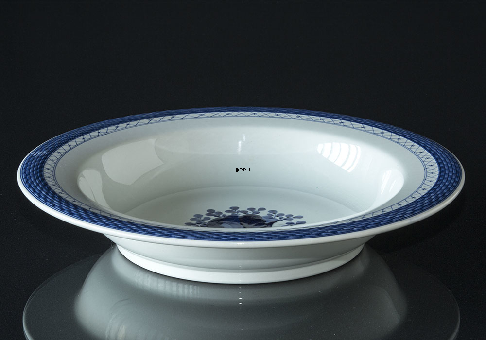 Royal Copenhagen/Aluminia  Tranquebar, Blau, Obstschale Nr. 11/1203, hoch, 33 cm