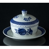 Royal Copenhagen/Aluminia  Tranquebar, blau, Butterdose Nr. 11/1263