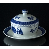 Royal Copenhagen/Aluminia  Tranquebar, blau, Butterdose Nr. 11/1263