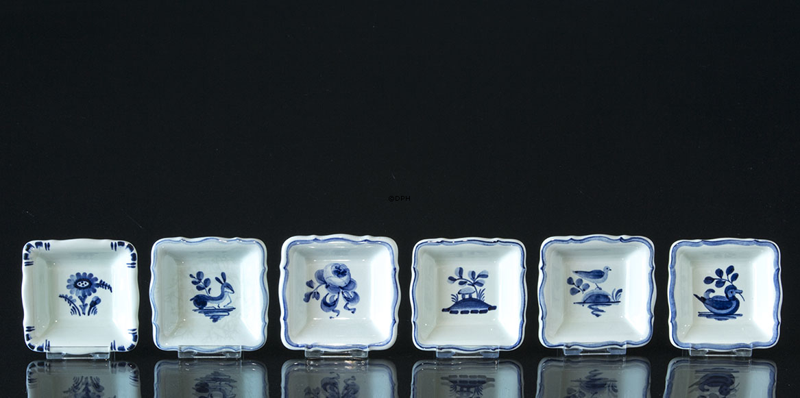 Royal Copenhagen/Aluminia Tranquebar, blau, Schale / Butterschale HINWEIS Erhältlich mit verschiedenen Motiven