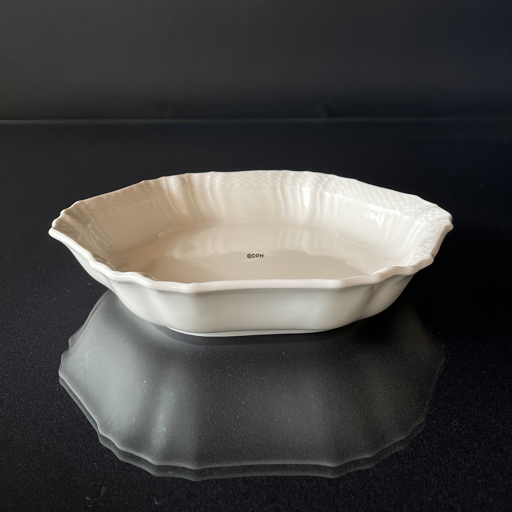 Cremefarbener, gebogener schale, Royal Copenhagen Josephine Essgeschirr Nr. 11/1527