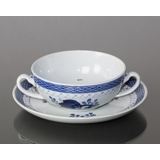 Royal Copenhagen/Aluminia Tranquebar, blau, Suppentasse Nr. 11/1633