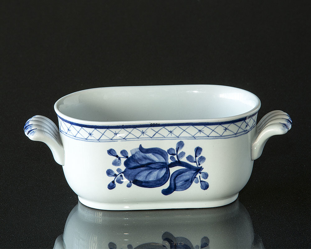 Royal Copenhagen/Aluminia Tranquebar, blau, Halter für Essig und Öl Flaschen (Ohne Flaschen) Nr. 11/1804