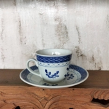 Royal Copenhagen/Aluminia Tranquebar, blau, Espressotasse Nr. 11/2124, Inhalt 0,75 dl Tasse Kop Ø6,5cm