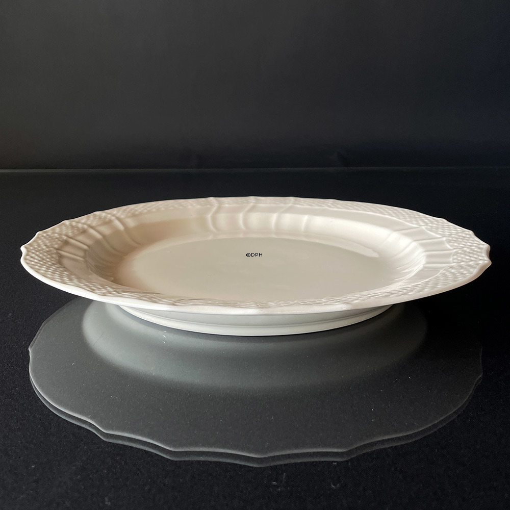 Cremefarbener, große runde Schale, Royal Copenhagen Josephine Essgeschirr Nr. 376