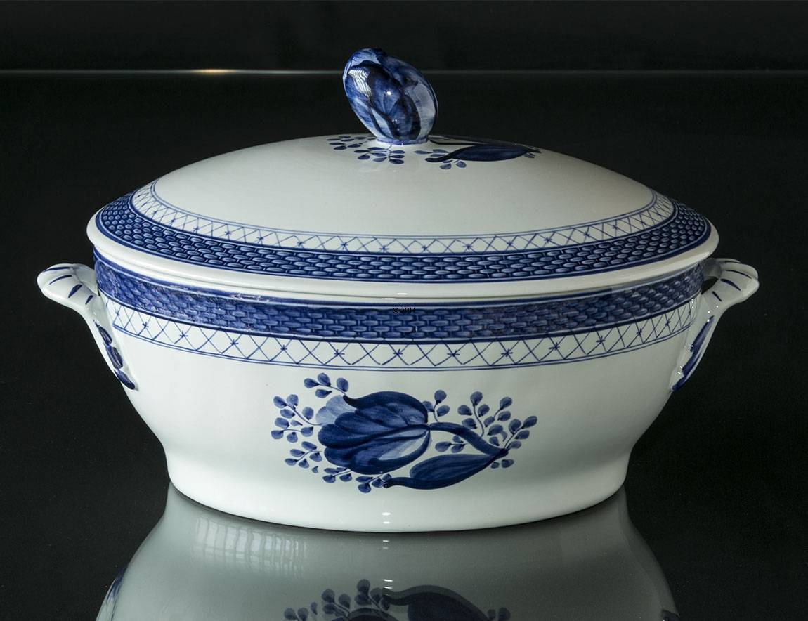 Royal Copenhagen/Aluminia  Tranquebar, Blau, Terrine Nr. 920