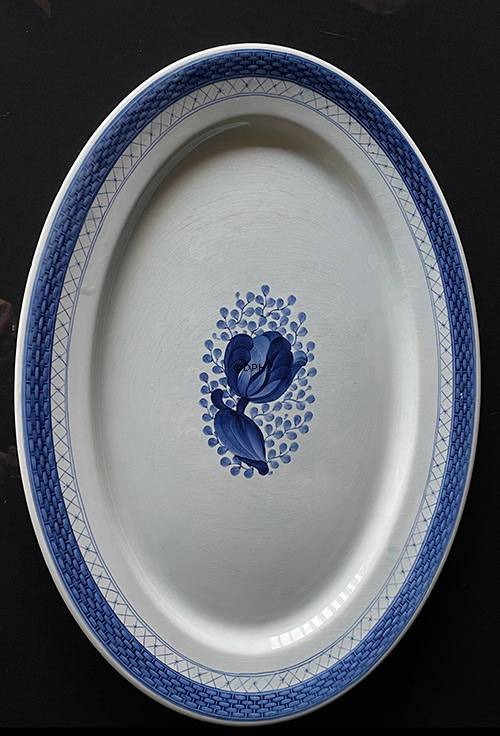 Royal Copenhagen/Aluminia  Tranquebar, blau, Schale 51cm, Nr. 931
