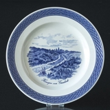 Royal Copenhagen/Aluminia Tranquebar, blau, Essteller 23cm Nr. 11/946 Motiv: Ochsenweg