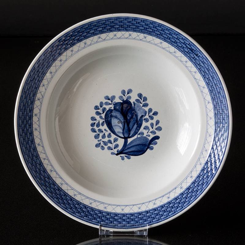 Royal Copenhagen/Aluminia  Tranquebar, blau, Suppenteller 24cm, Nr. 950