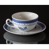 Royal Copenhagen/Aluminia Tranquebar, blau, Teetasse Nr. 957