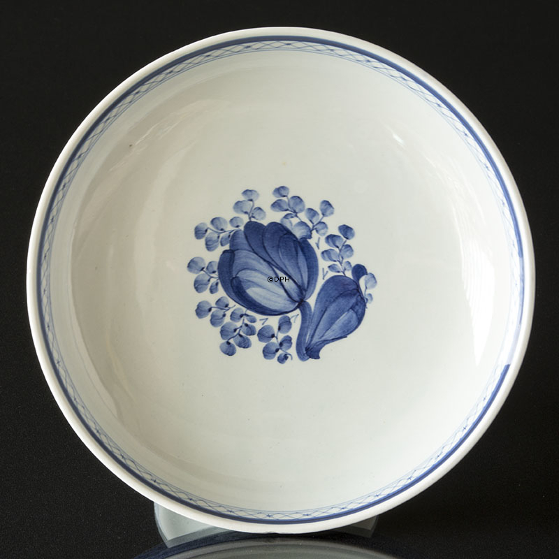 Royal Copenhagen/Aluminia  Tranquebar, Blau, Kuchenteller auf Ständer Nr. 986