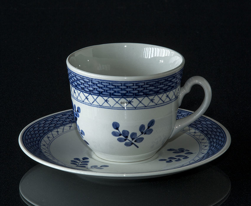 Royal Copenhagen/Aluminia  Tranquebar, blau, Große Morgentasse Nr. 991