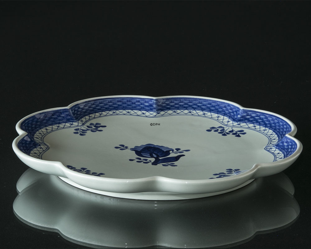Royal Copenhagen/Aluminia  Tranquebar, Blau, Kuchenteller Nr. 993