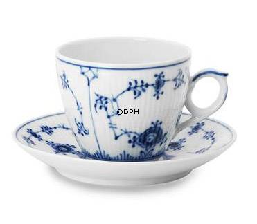 Musselmalet Gerippt, Espressotasse, Inhalt 10 cl., Royal Copenhagen