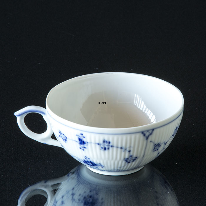 Musselmalet Gerippt, Teetasse, Inhalt 18cl., Ø9,7,  #77 OHNE UNTERTASSE, Royal Copenhagen