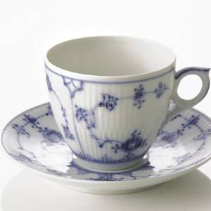 Musselmalet Gerippt, groß Teetasse, Inhalt 20 cl., Royal Copenhagen | Nr. 1101080 | Alt. 1-79 | DPH Trading