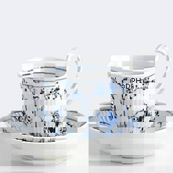 Musselmalet Gerippt, Teetasse mit hohem Henkel, Inhalt 24 cl., Royal Copenhagen