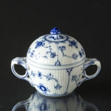 Musselmalet Gerippt, Zuckerdose Nr. 1/428 oder 159, Royal Copenhagen