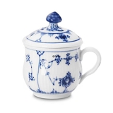 Musselmalet Gerippt, Senftopf mit Deckel Nr. 1/2364 oder 198, Royal Copenhagen