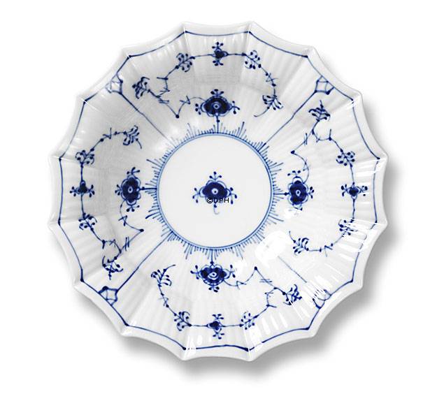 Musselmalet Gerippt, runde Schale Nr. 1/141 oder 351, Royal Copenhagen 17cm