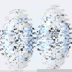 Musselmalet Gerippt, Runde Kuchenplatte Nr. 1/319 oder 422, Royal Copenhagen 29cm