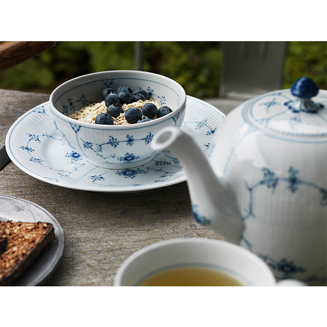 Musselmalet Gerippt, Schüssel, Inhalt 25 cl., Royal Copenhagen